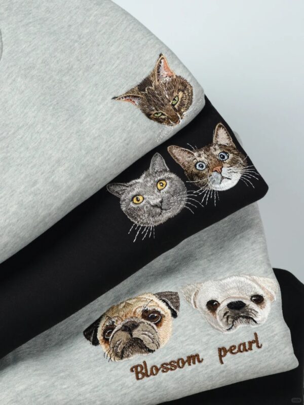 Custom Pet Embroidered T-shirt